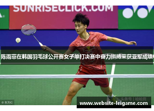 陈雨菲在韩国羽毛球公开赛女子单打决赛中奋力拼搏荣获亚军成绩