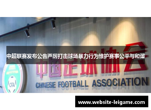 中超联赛发布公告严厉打击球场暴力行为维护赛事公平与和谐